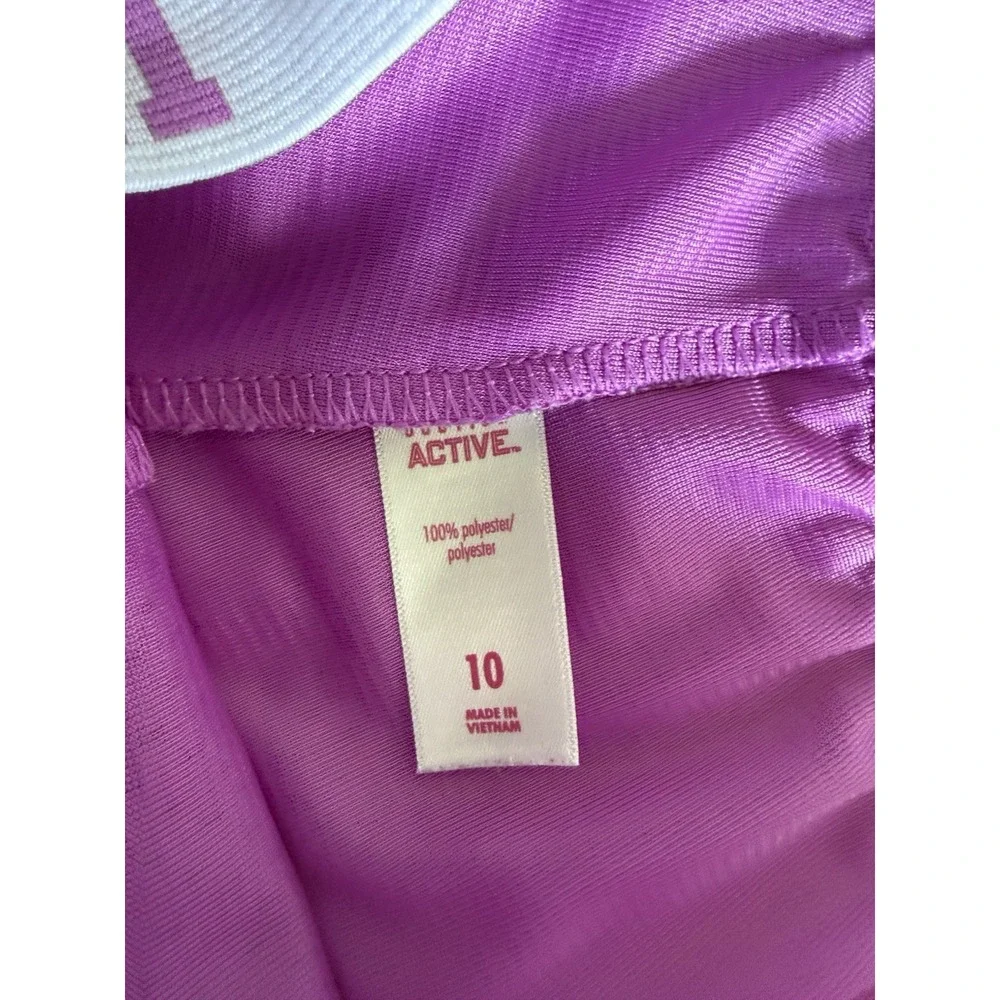 Girls Justice Athletic Running Shorts Lot size 10, Orange/Purple EUC!